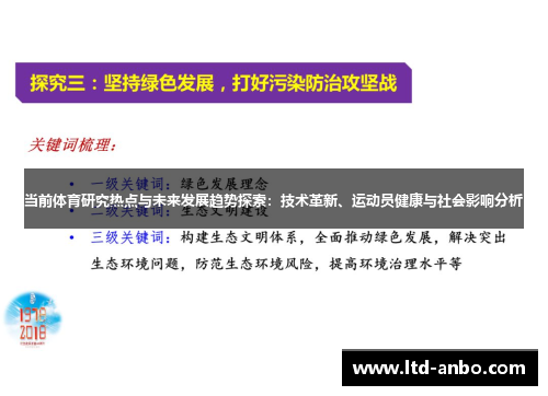 当前体育研究热点与未来发展趋势探索：技术革新、运动员健康与社会影响分析